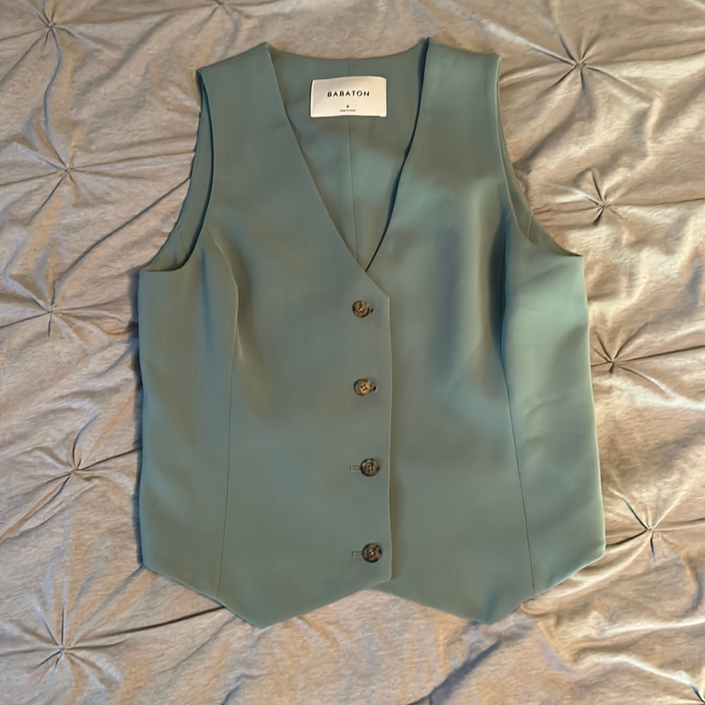 Aritzia Teal Vest size 6